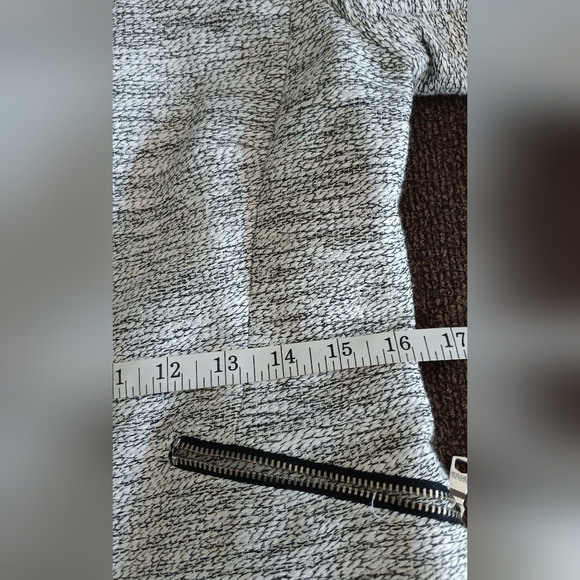 Banana Republic Textured Moto Jacket Women's Medium Asymmetrical Zip Blazer - Picture 8 of 12